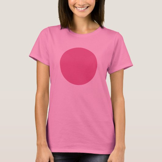 T-shirt Cercle simple - Rose poussiéreux (Devant)