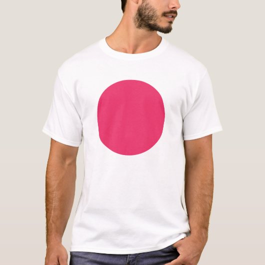T-shirt Cercle simple - Rouge royal (Devant)