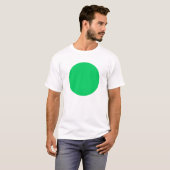 T-shirt Cercle simple - Vert clair (Devant entier)