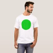 T-shirt Cercle simple - Vert ressort (Devant entier)