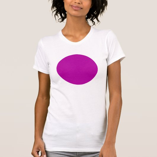 T-shirt Cercle simple - Violet profond (Devant)
