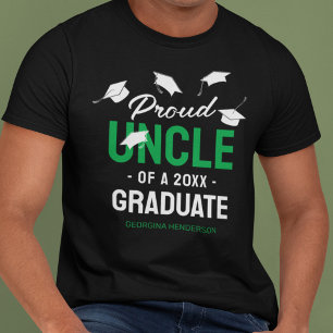 T-shirt Cercle vert noir fier 2025 Diplômé
