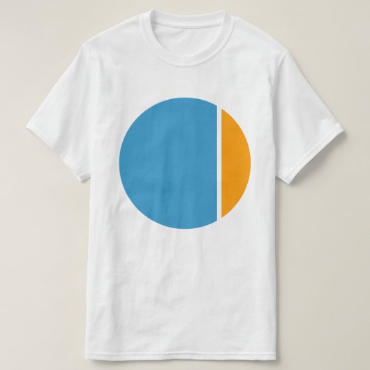 T-shirt cercles de broyage de couleur (Design devant)