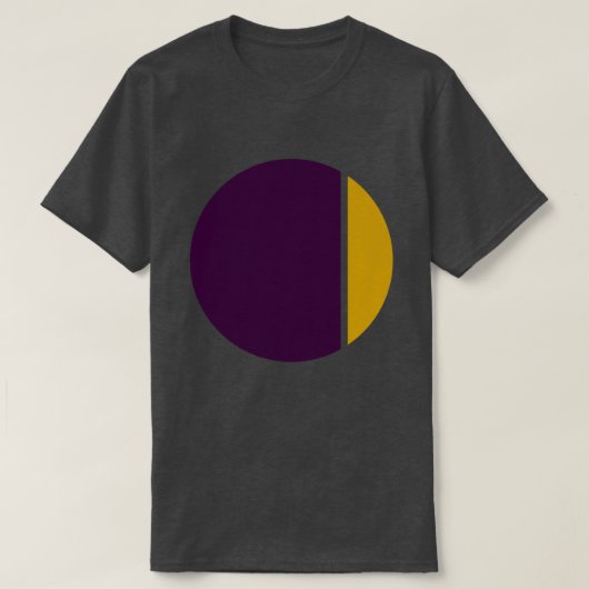 T-shirt cercles de broyage de couleur (Design devant)