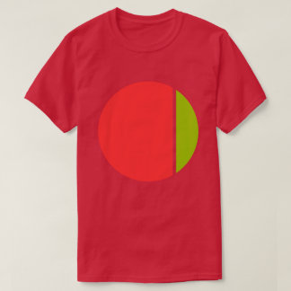 T-shirt cercles d'écrasement de couleur