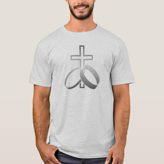 T-shirt Cercles et Croix mariages pour Mariage et Annivers (Devant)