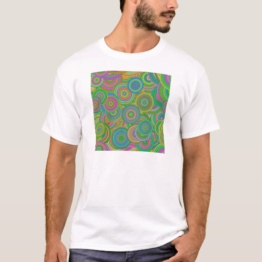 T-shirt cercles rétro (Devant)