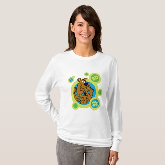 T-shirt Cercles Scooby-Doo SD Badge (Devant entier)