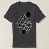 T-shirt cercles transformation de la conception (Design devant)