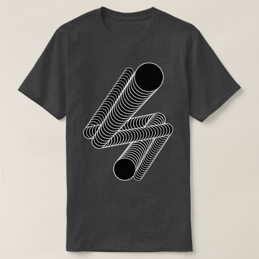 T-shirt cercles transformation de la conception (Design devant)