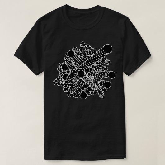 T-shirt cercles tubes géométriques (Design devant)