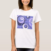 T-shirt Cercles violets géométriques abstraits du milieu d (Devant)