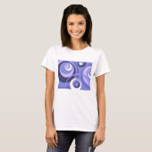 T-shirt Cercles violets géométriques abstraits du milieu d (Devant entier)