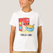 T-shirt Céréales Corny Funny Lait Céréal Pun (Devant)
