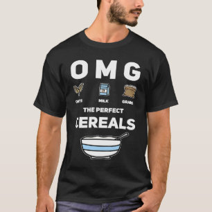 T-shirt Céréales parfaites au lait d'avoine OMG pour le pe
