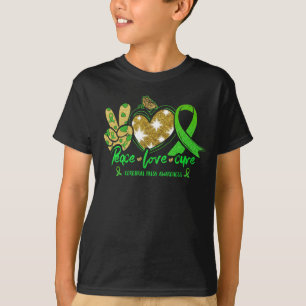T-shirt Cerebral Palsy Awareness Peace Love Cure Costume