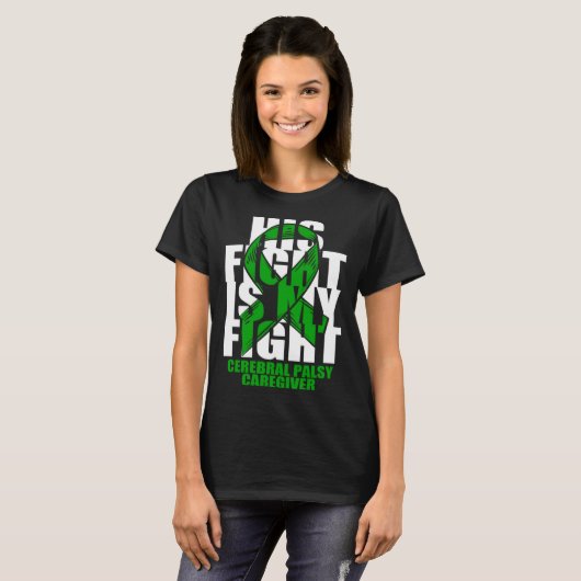 T-shirt Cerebral Palsy Caregiver Awareness Month Green Rib (Devant entier)