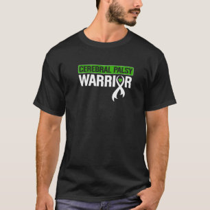T-shirt Cérébral Palsy Warrier CP Green Ribbon Sensibilisa
