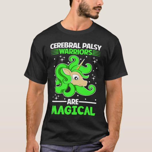 T-shirt Cerebral Palsy Warriors Are Magical Unicorn (Devant)