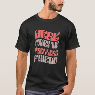 T-shirt Cérémonie de Bachelorette Rétro pour Amies Enceint