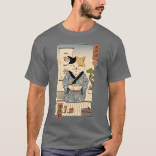 T-shirt Cérémonie du thé au chat