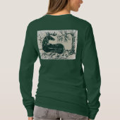T-shirt Cerf à Queue Blanche dans les Bois enneigé (Dos)
