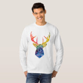 T-shirt Cerf aquarelle (Devant entier)