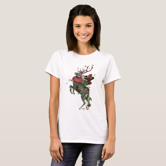 T-shirt Cerf aux fraises (Devant entier)