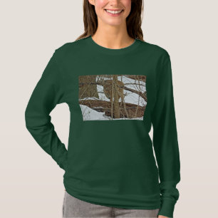 T-shirt Cerf Blanc En Neige