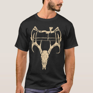 T-shirt Cerf Compound Bow Chasse Retro Papa