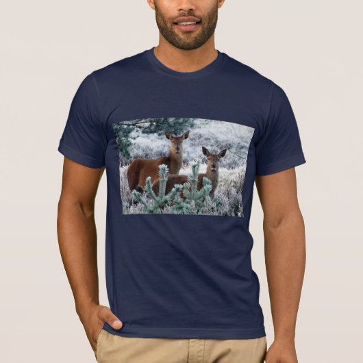 T-shirt cerf curiosité (Devant)