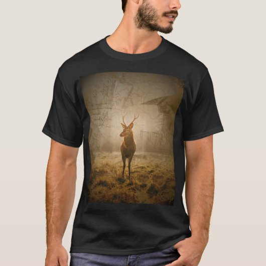 T-shirt Cerf dans la forêt (Devant)