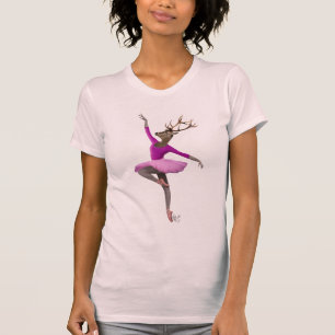 T-shirt Cerf de ballet en rose