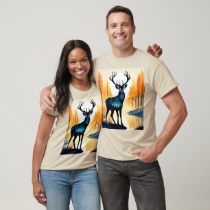 T-shirt Cerf de la forêt mystique