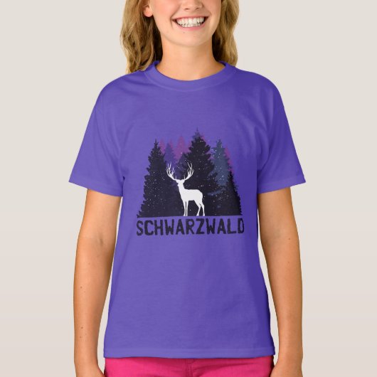 T-shirt Cerf de la Forêt Noire (Devant)