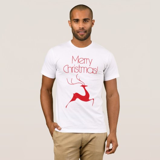 T-shirt Cerf de Noël (Devant entier)