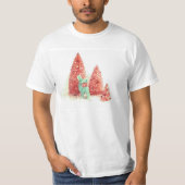 T-shirt Cerf de Noël rétro (Devant)
