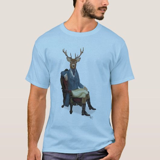 T-shirt Cerf distingué Full 3 (Devant)