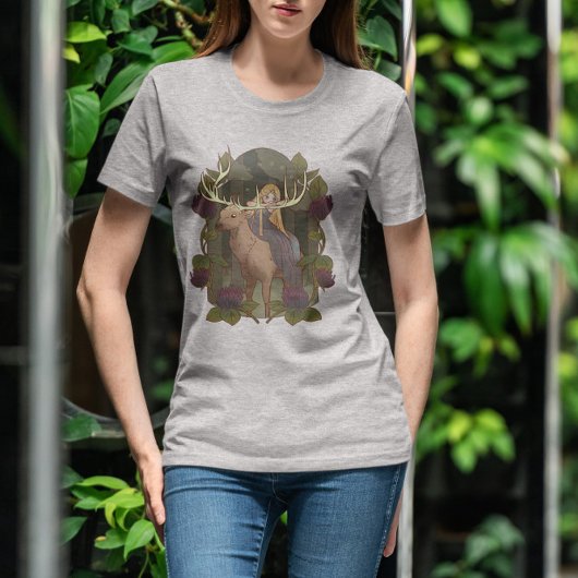 T-shirt Cerf Et Fée