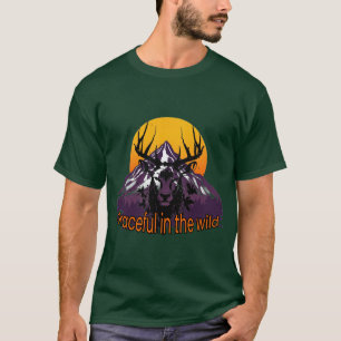 T-shirt Cerf : gracieux dans la nature.