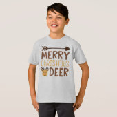 T-shirt Cerf Joyeux Noël (Devant entier)