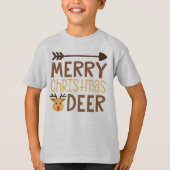 T-shirt Cerf Joyeux Noël (Devant)