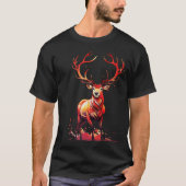 T-shirt Cerf rouge (Devant)
