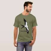 T-shirt Cerf-volant à queue avalée (version 3) (Devant entier)