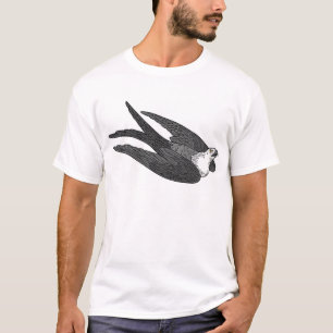 T-shirt Cerf-volant Hirondelle-Coupé la queue