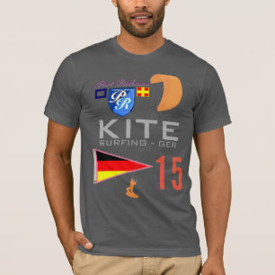 T-shirt Cerf-volant surfant le drapeau de l'Allemagne GER