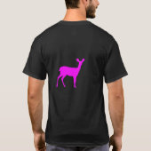 T-shirt cerfs communs dans la chemise d'amour (Dos)