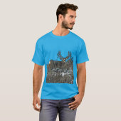 T-shirt Cerfs communs de mule de monstre 2 (Devant entier)