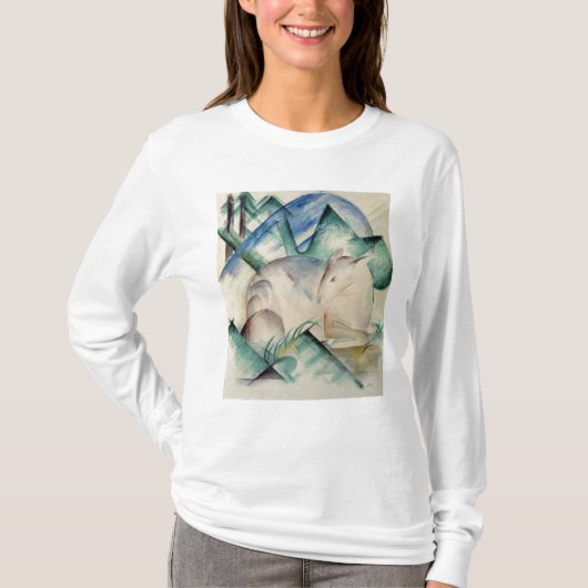 T-shirt Cerfs communs de sommeil (Devant)