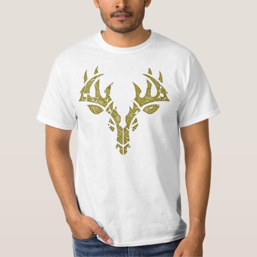 T-shirt Cerfs communs tribaux (camo) (Devant)